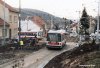  Stavbu kruhového objezdu na křižovatce ulic Hlavní a Veslařské (a vlastně nově i Absolonovy), v listopadu v podstatě vrcholící, přibližujeme následujícími snímky: staveništěm, které závislým trolejbusům přineslo nejeden problém v podobě poškození vozidla, projížděly 7. 11. 2006 trolejbusy evid. č. 3041 (pohled od města) a evid. č. 3275 a 3283 (pohled k městu). Dne 31. 10. 2006 pak byl pořízen snímek staveniště od budoucího prodloužení Absolonovy ulice a 28. 10. 2006 projíždí objízdnou trasou po Jundrovské ulici autobus linky 36 evid. č. 7305 (kdysi tudy jezdily trolejbusy do komínské vozovny). Foto © Ladislav Kašík.