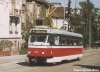 Ještě jedním snímkem se vracíme k modernizačnímu programu tramvají v DPMB. Zatím poslední zprovozněnou tramvají s novou skříní VarCB3 je T3R.EV evid. č. 1531 (kompletně postavená v Krnově). Na snímku z 1. 5. 2003 odjíždí při cestě do Masarykovy čtvrti ze zastávky »Všetičkova«. Dnes je však využívána spíše ve dvojici s další tramvají tohoto typu evid. č. 1562. Foto © Ladislav Kašík.