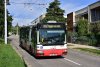 Dalšími „kriticky ohroženými“ typy autobusů u DPMB jsou vozy typu Irisbus Citybus a Karosa B 951. Vozy jsou postupně vyřazovány a většinou odprodávány jiným dopravcům. Na snímku z 8. 9. 2015 jsou ve smyčce na konci Barvičovy ulice v Masarykově čtvrti zvěčněny vozy B 951 evid. č. 7489 a 7476, které zde nyní po dobu opravy kanalizace na Barvičově ulici jezdí místo trolejbusů na linkách 35 a 39. Jeden ze dvou posledních provozovaných Citybusů – evid. č. 7617 – jede 22. 9. 2015 na lince 35 z konečné Barvičovou ulicí dolů směrem na Mendlovo náměstí. Foto © Martin Janata.
