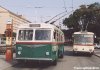 V sobotu 27. 9. 2003 vyjel na zkušební jízdu do brněnských ulic historický trolejbus TMB Škoda 6Tr evid. č. 135 (ex Plzeň). Vůz projel s příznivci MHD většinu brněnské trolejbusové sítě – na snímcích stojí na konečné u hlavního nádraží (v pozadí další muzejní vůz Škoda 14Tr, který svého staršího kolegy na cestě po Brně doprovázel) a ve šlapanické smyčce (za zmínku stojí originální transparenty z brněnských „šestek“ – 21 NÁDRAŽÍ ČSD či 22 NÁM. RUDÉ ARMÁDY). Foto © Ladislav Kašík.