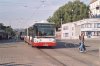 V neděli 27. 9. 2009 Brno navštívil papež Benedikt XVI. Veškeré ceremonie se odbývaly na tuřanském letišti, kam byly vedeny příležitostné autobusové linky C a P. Linka C byla vedena od nástupiště na 4. koleji před hlavním nádražím (tramvaje mezitím jezdily po 2. koleji) – na snímku k nástupišti přijíždí Citelis evid. č. 2617. Autobusy připravující se na odjezd k letišti se řadily jednak v prostoru Nádražní ulice (vozy evid. č. 2382, 2380 a 2620) a dále na Nových sadech (od zastávky »Soukenická«). Foto © Ladislav Kašík.